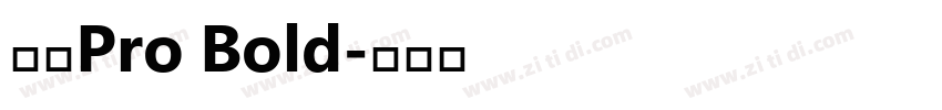 日产Pro Bold字体转换